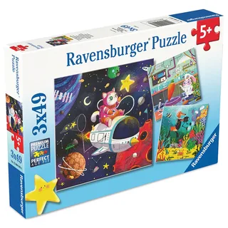 puzzel Animal Explorers - Legpuzzel - 3x49 stukjes van Ravensburger, editie Meerkleurig – doos 4 van 5