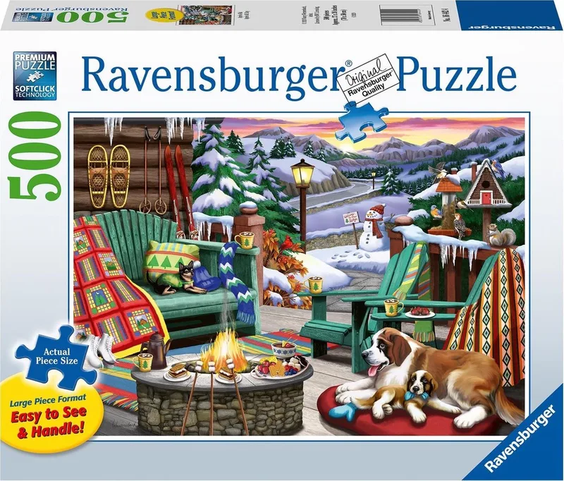 puzzel Après-ski - Legpuzzel - 500 stukjes van Ravensburger, editie Meerkleurig – doos