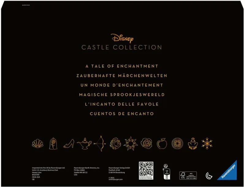 puzzel Aurora - Disney Kasteel 9 - 1000 stukjes van Ravensburger, editie Meerkleurig – doos