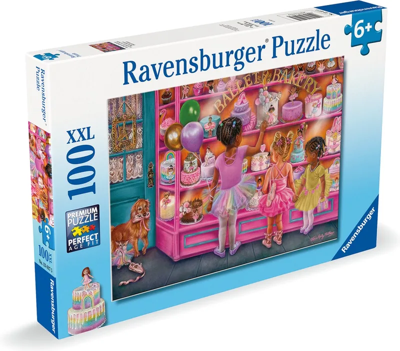 puzzel Ballet Bakery - Legpuzzel - 100 XXL stukjes van Ravensburger, editie Meerkleurig – doos