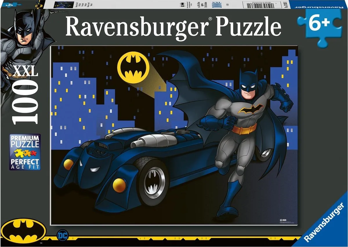 puzzel Batman: Batsignaal - Legpuzzel - 100 XXL stukjes från Ravensburger, utgåva Flerfärgad – kartong
