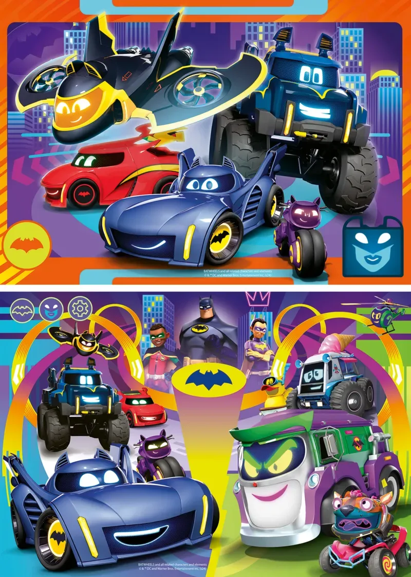 puzzel Batwheels - Twee puzzels - 24 stukjes - kinderpuzzel von Ravensburger, Ausgabe Mehrfarbig – Schachtel 2 von 2