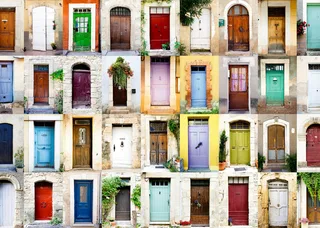 puzzel Beautiful Doors in the Provence - Legpuzzel - 1000 stukjes de Ravensburger, édition Multicolore – boîte 2 sur 2