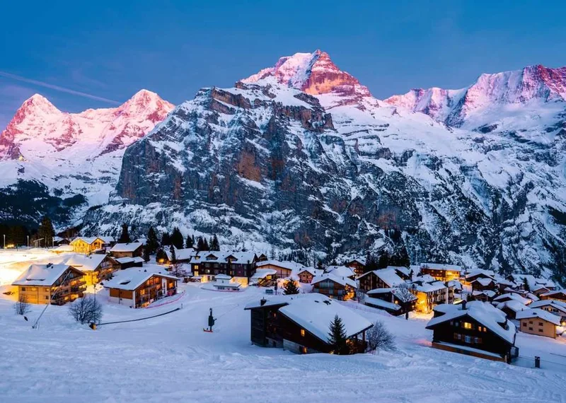 puzzel Berner Oberland, Mürren - 1000 stukjes landschap. van Ravensburger, editie Meerkleurig – doos