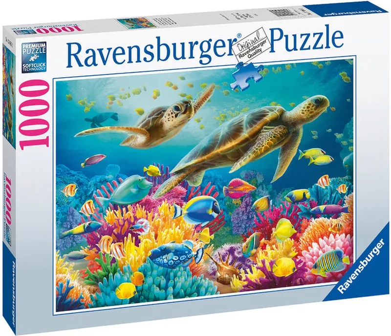 puzzel Blauwe onderwaterwereld - Legpuzzel - 1000 stukjes from Ravensburger, Multicolour edition – box