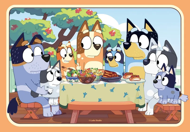 puzzel Bluey - Legpuzzel - 2x24 stukjes de Ravensburger, édition Multicolore – boîte 2 sur 3