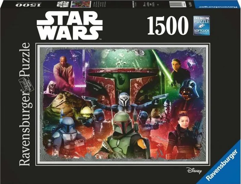puzzel Boba Fett premiejager - Legpuzzel - 1500 stukjes de Ravensburger, édition Multicolore – boîte