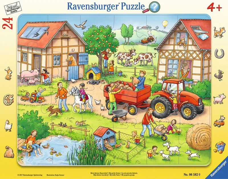 puzzel boerderij 24 stukjes - kinderpuzzel educatief. from Ravensburger, Multicolor edition – box