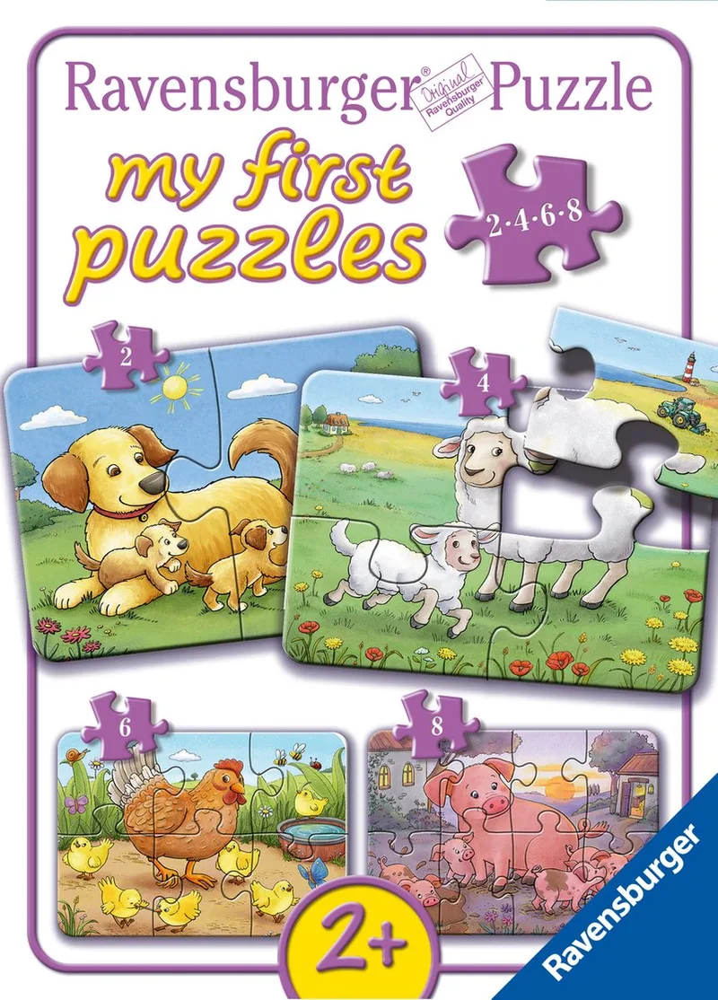 Puzzel - Boerderijdierfamilies - My First Puzzles from Ravensburger, Multicolour edition – box