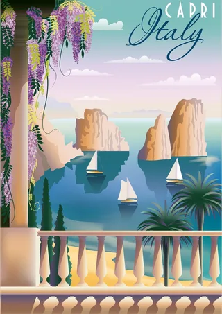 puzzel Capri - 1000 stukjes legpuzzel. von Ravensburger, Ausgabe Mehrfarbig – Schachtel 1 von 2