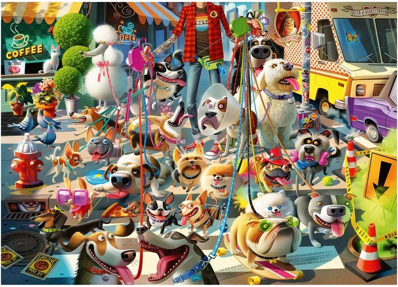 puzzel cartoon honden 1000 stukjes legpuzzel volwassenen. from Ravensburger, Multicolour edition – box 2 of 2