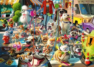 puzzel cartoon honden 1000 stukjes legpuzzel volwassenen. from Ravensburger, Multicolour edition – box 1 of 2