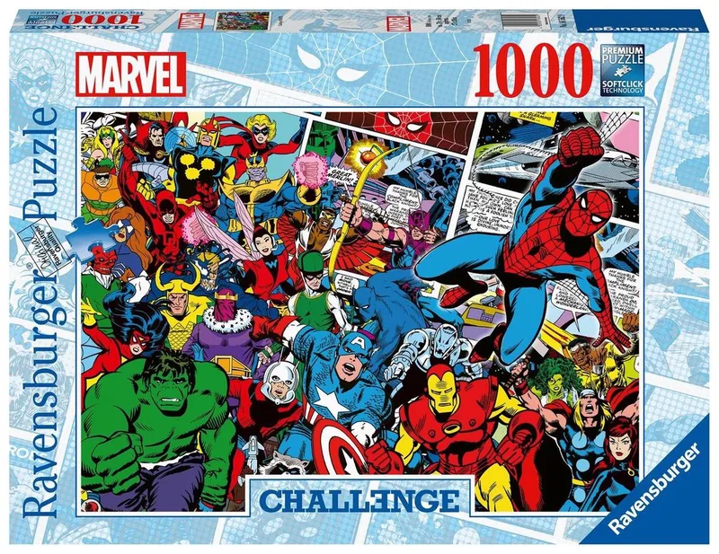 puzzel Challenge Marvel - legpuzzel - 1000 stukjes from Ravensburger, Multicolour edition – box
