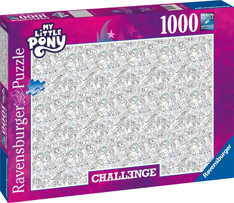 puzzel Challenge My Little Pony - Legpuzzel - 1000 stukjes de Ravensburger, édition Multicolore – boîte
