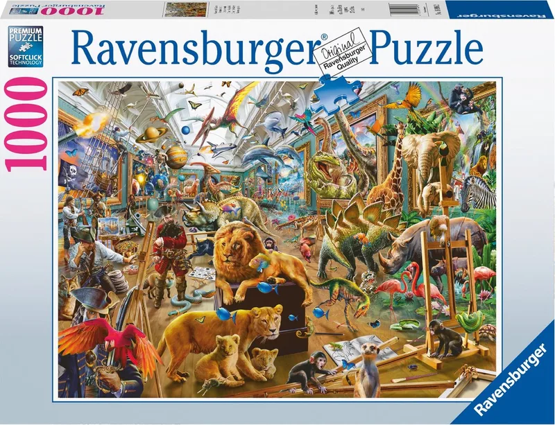 puzzel Chaos in de galerie - Legpuzzel - 1000 stukjes van Ravensburger, editie Meerkleurig – doos