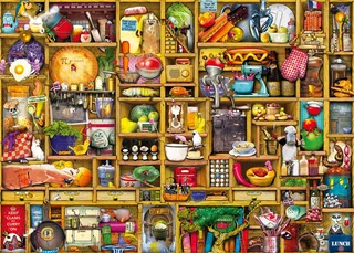 puzzel Colin Thompson Kurioses Küchenregal 1000 stukjes. van Ravensburger, editie Meerkleurig – doos 1 van 2