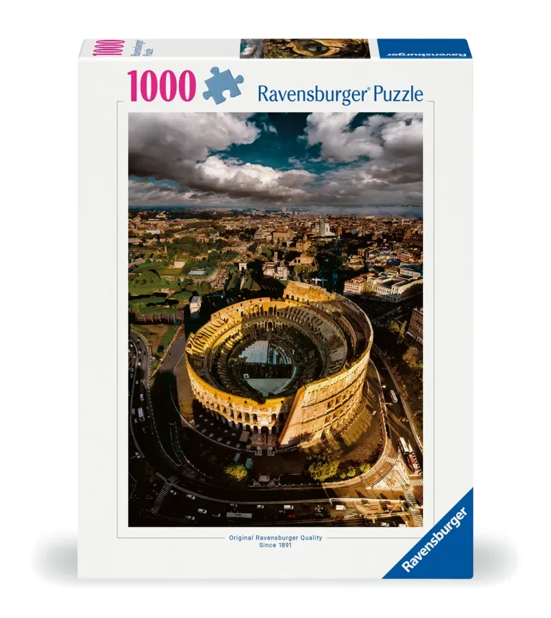puzzel Colosseum Rome - 1000 stukjes legpuzzel. von Ravensburger, Ausgabe Mehrfarbig – Schachtel 2 von 2