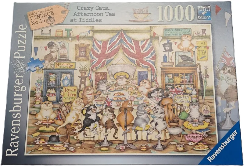 puzzel Crazy Cats 1000 stukjes de Ravensburger, édition Multicolore – boîte