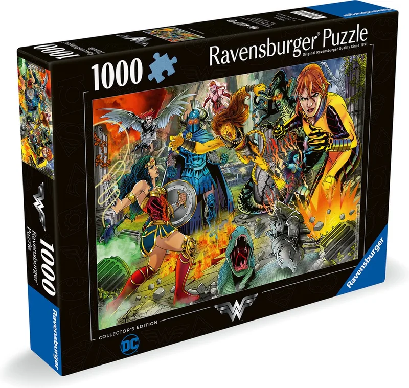 puzzel DC: Wonderwoman - Legpuzzel - 1000 stukjes de Ravensburger, édition Multicolore – boîte 1 sur 2