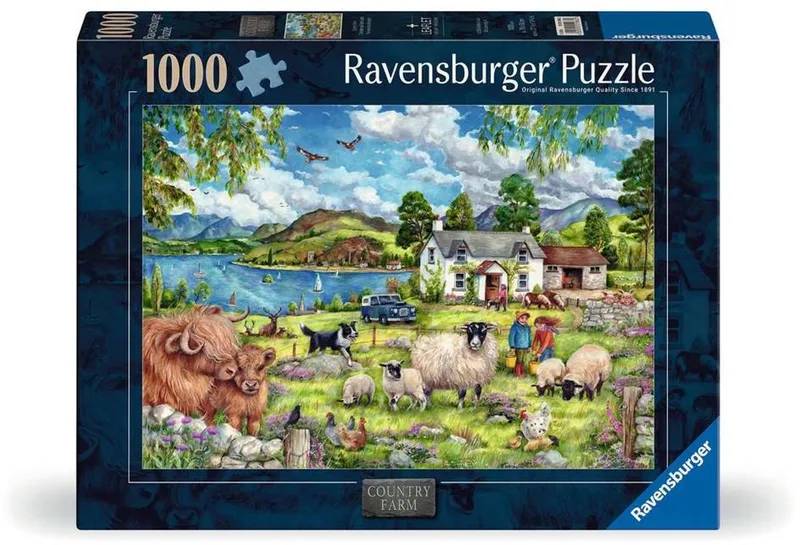 Puzzel -De Boerderij - 1000 stukjes from Ravensburger, Multicolour edition – box
