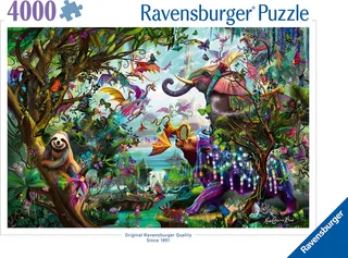 puzzel De draken van de tropen - Legpuzzel - 4000 stukjes de Ravensburger, édition Multicolore – boîte 1 sur 2
