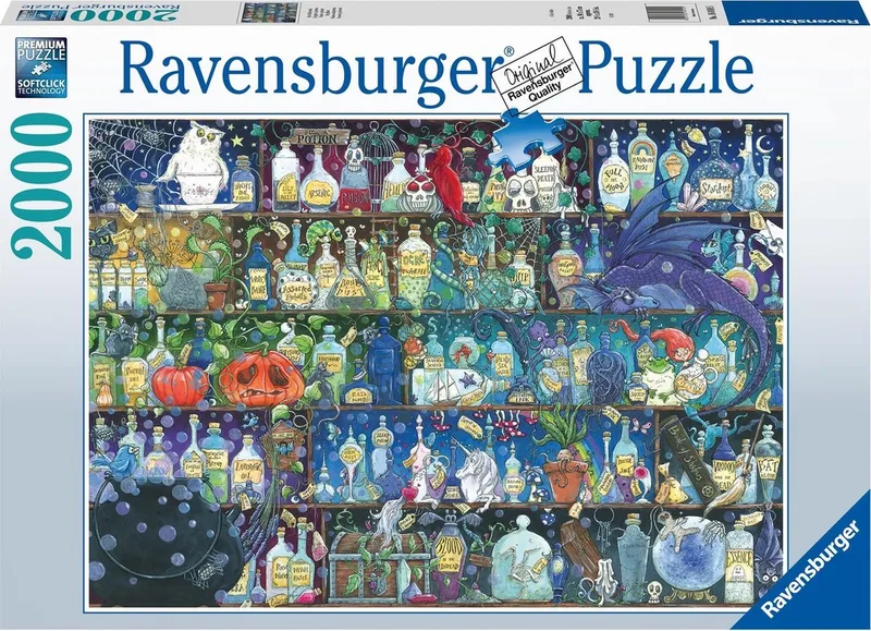 puzzel De gifkast - legpuzzel - 2000 stukjes van Ravensburger, editie Meerkleurig – doos