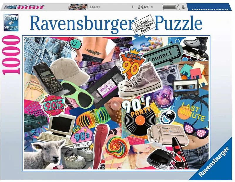 puzzel De jaren 90 - Legpuzzel - 1000 stukjes de Ravensburger, édition Multicolore – boîte
