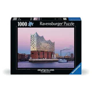 puzzel Deutschland Collection - Elbphilharmonie Hamburg - 1000 stukjes. fra Ravensburger, Flerfarvet-udgave – æske 1 af 2