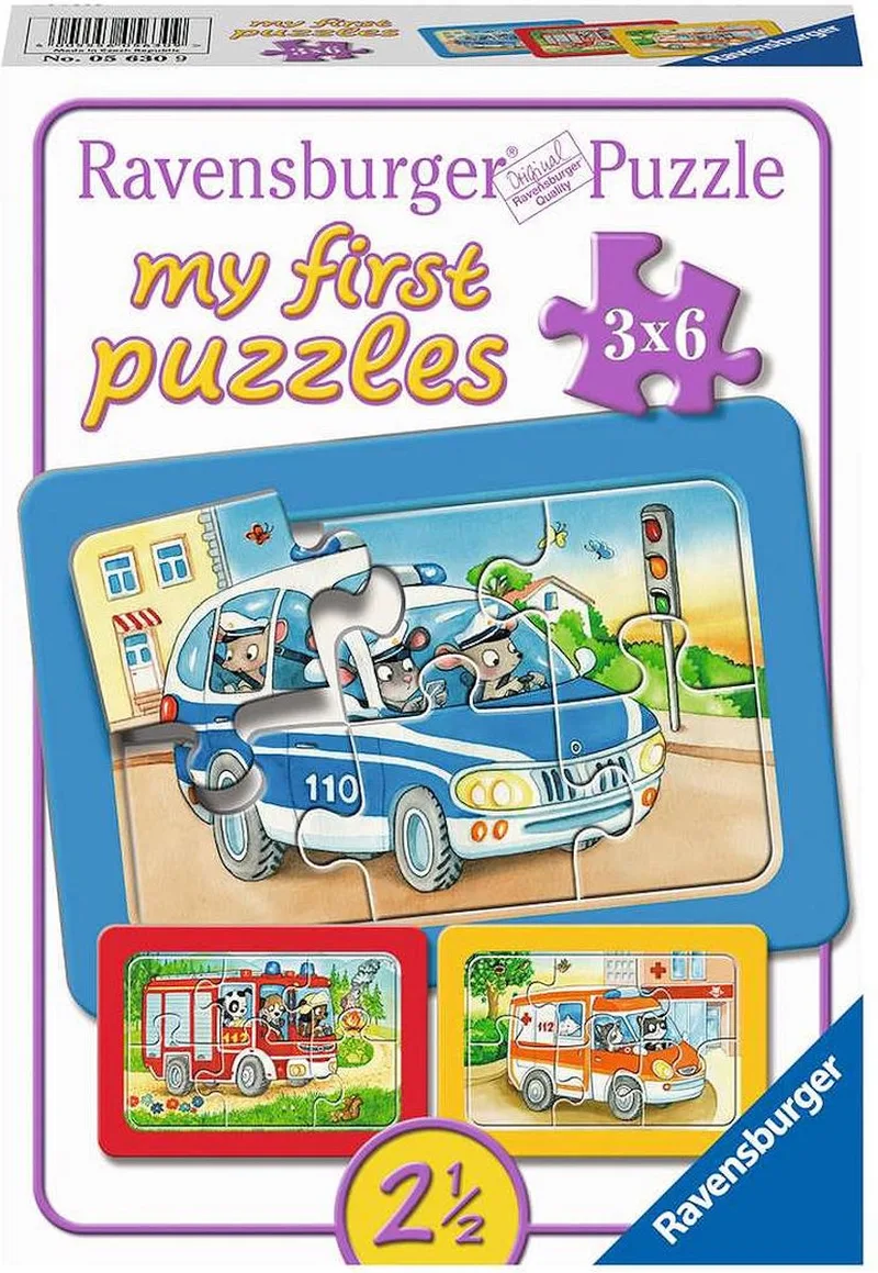 puzzel Dieren aan het werk - Legpuzzel - 3x6 stukjes from Ravensburger, Multicolour edition – box