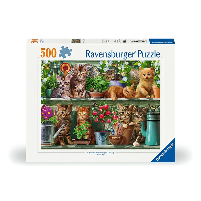 puzzel dieren Katjes in het rek - 500 stukjes. from Ravensburger, Multicolour edition – box 2 of 3