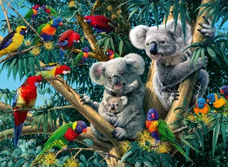 puzzel dieren Koalas in de boom - 500 stukjes. from Ravensburger, Multicolour edition – box 2 of 2