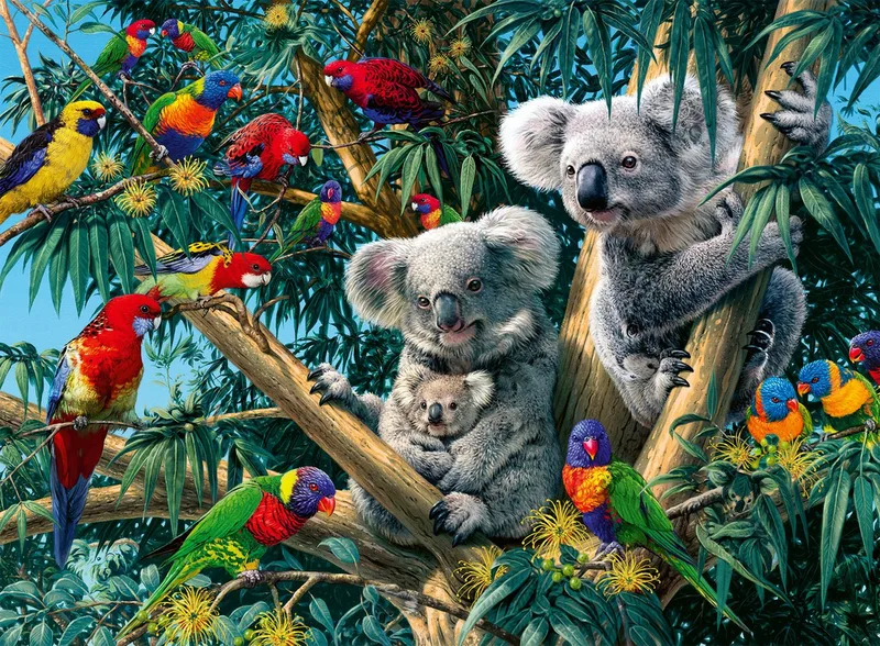 puzzel dieren Koalas in de boom - 500 stukjes. from Ravensburger, Multicolour edition – box 2 of 2