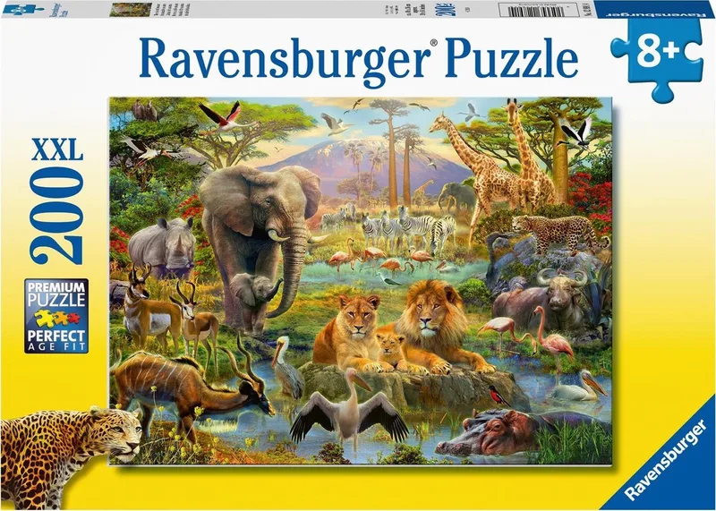puzzel Dieren van de savanne - legpuzzel - 200 stukjes from Ravensburger, Multicolour edition – box