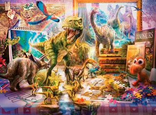 puzzel Dino Toys come to live - Legpuzzel - 100 XXL stukjes van Ravensburger, editie Meerkleurig – doos 2 van 2