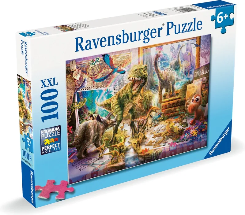 puzzel Dino Toys come to live - Legpuzzel - 100 XXL stukjes van Ravensburger, editie Meerkleurig – doos 1 van 2
