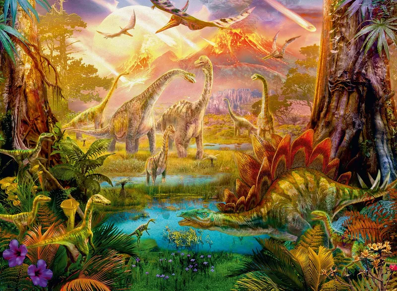 puzzel dinosaurus legpuzzel - 500 stukjes. de Ravensburger, édition Multicolore – boîte 2 sur 2