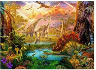puzzel dinosaurus legpuzzel - 500 stukjes. de Ravensburger, édition Multicolore – boîte 1 sur 2