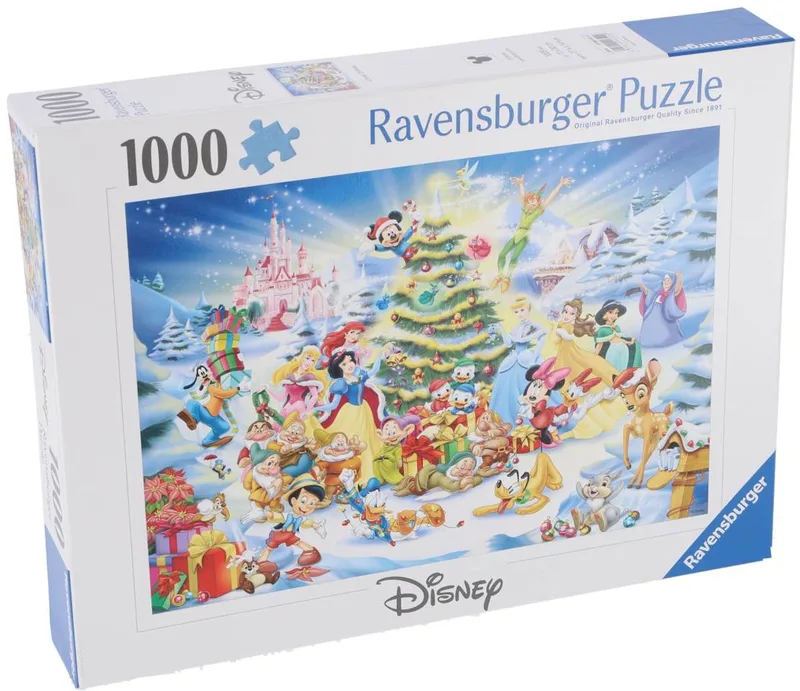 puzzel Disney: A Disney Christmas – 1000 stukjes de Ravensburger, édition Multicolore – boîte