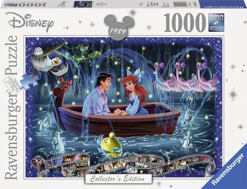 puzzel Disney Ariël - Legpuzzel - 1000 stukjes van Ravensburger, editie Meerkleurig – doos