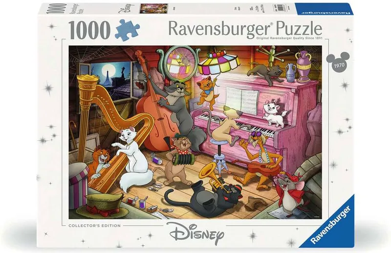 puzzel Disney Aristocats 1000 stukjes cartoon. de Ravensburger, édition Multicolore – boîte