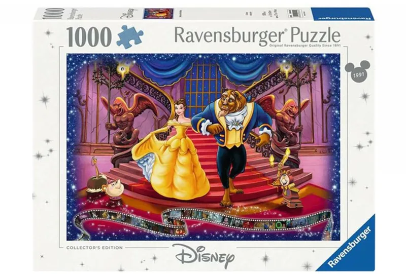 puzzel Disney Belle en het Beest - 1000 stukjes legpuzzel. van Ravensburger, editie Meerkleurig – doos