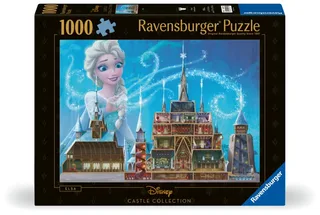 puzzel Disney Castles Elsa - 1000 stukjes legpuzzel. von Ravensburger, Ausgabe Mehrfarbig – Schachtel 2 von 2