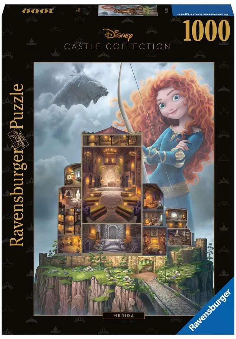 puzzel Disney Castles: Merida - Legpuzzel - 1000 stukjes from Ravensburger, Multicolour edition – box 1 of 2