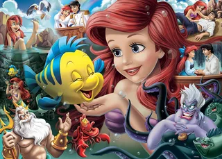 puzzel Disney De Kleine Zeemeermin 1000 stukjes karton. von Ravensburger, Ausgabe Mehrfarbig – Schachtel 2 von 2