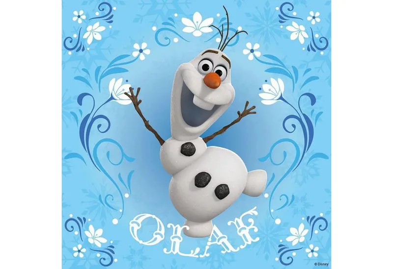 puzzel Disney Frozen Elsa, Anna & Olaf - 3x49 stukjes - kinderpuzzel from Ravensburger, Multicolour edition – box 3 of 5