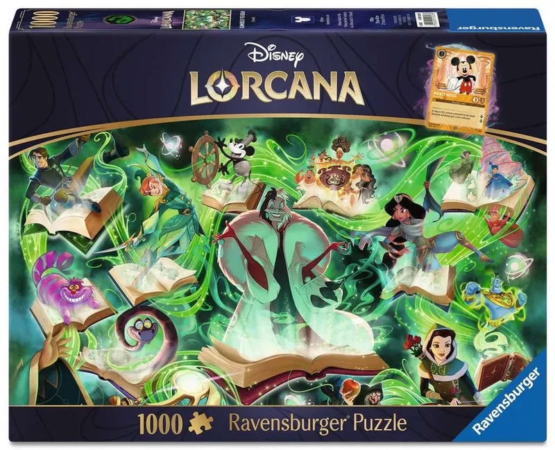 puzzel Disney Lorcana Emerald 1000 stukjes volwassenen. de Ravensburger, édition Multicolore – boîte