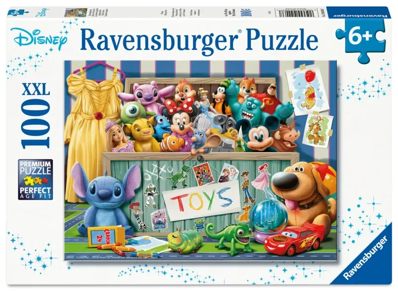 puzzel Disney Pixar Multicharacter - Legpuzzel - 100 XXL stukjes de Ravensburger, édition Multicolore – boîte 2 sur 2