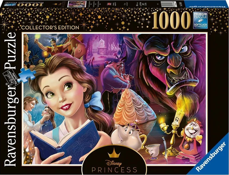 puzzel Disney Princess Belle - Legpuzzel - 1000 stukjes von Ravensburger, Ausgabe Mehrfarbig – Schachtel