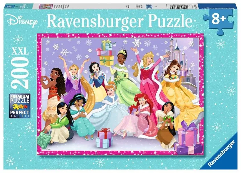 puzzel Disney Princess Kerst 200 XXL - kinderpuzzel. van Ravensburger, editie Meerkleurig – doos