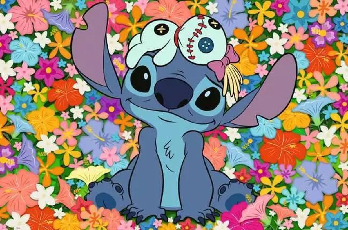 puzzel Disney Stitch bloemen 3000 stukjes volwassenen. von Ravensburger, Ausgabe Mehrfarbig – Schachtel